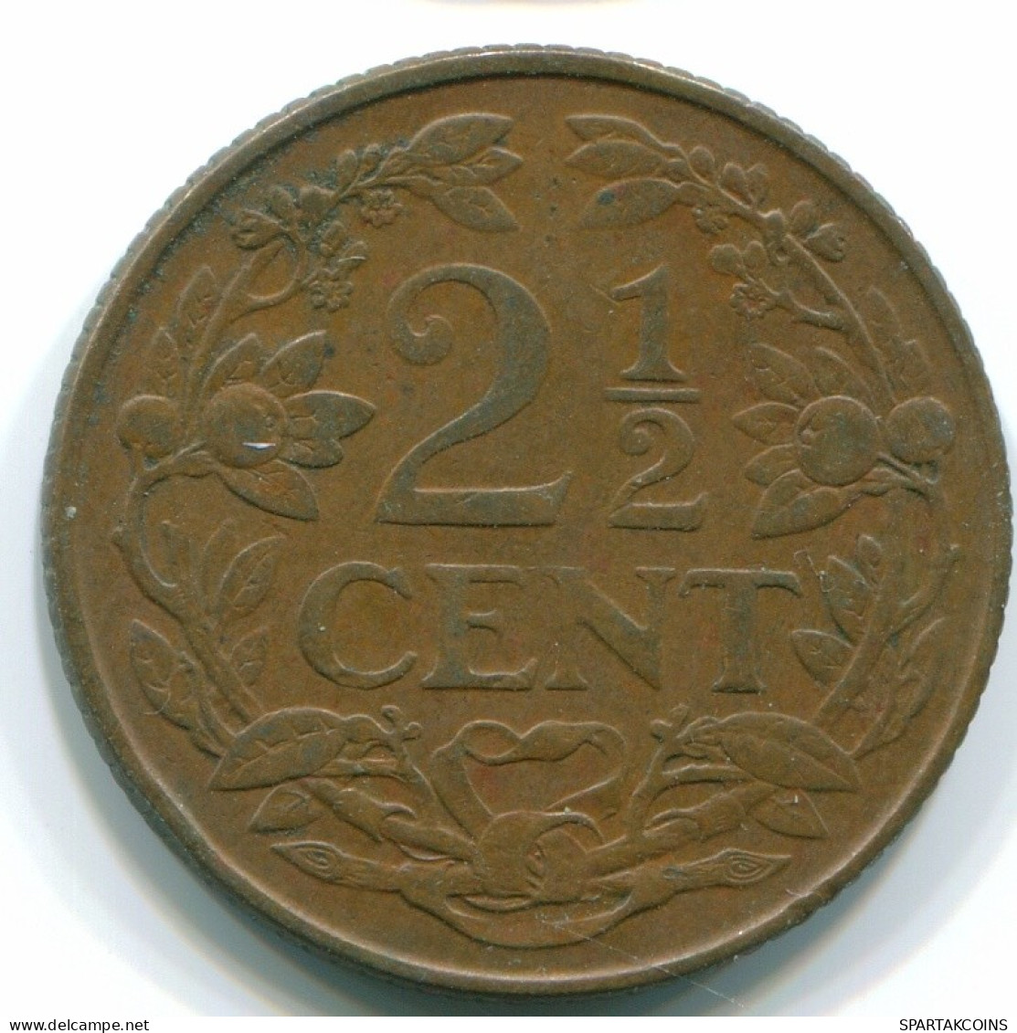 2 1/2 CENT 1956 CURACAO NIEDERLANDE Bronze Koloniale Münze #S10186.D.A - Curaçao