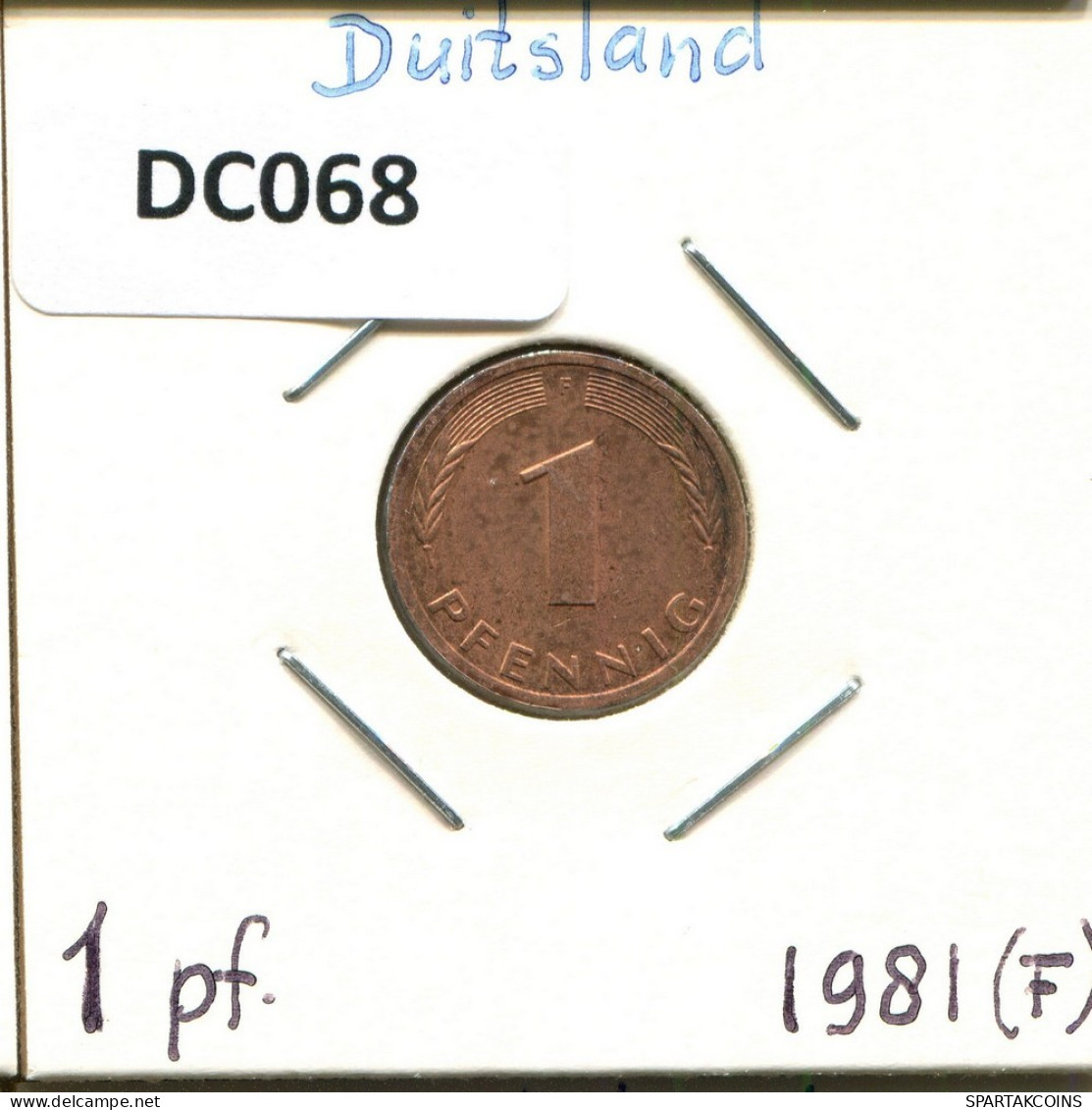1 PFENNIG 1981 F BRD DEUTSCHLAND Münze GERMANY #DC068.D.A - 1 Pfennig