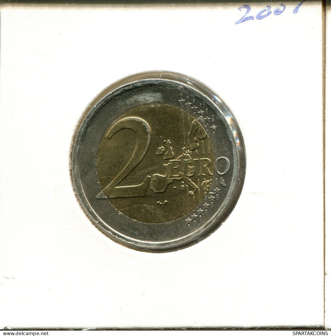 2 EURO 2001 NETHERLANDS Coin #EU266.U.A - Paesi Bassi