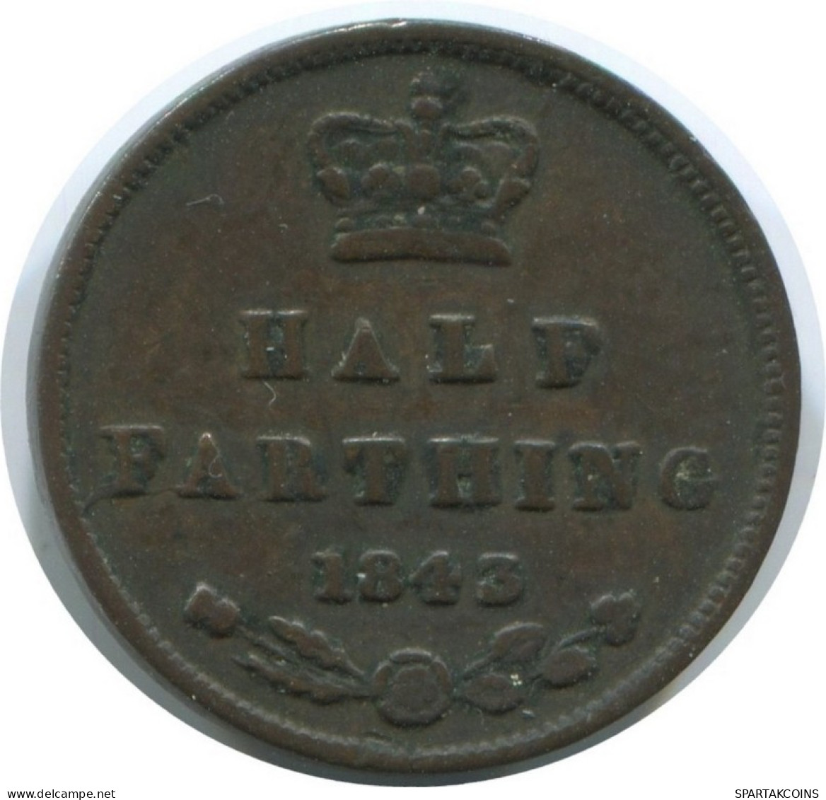 FARTHING 1843 UK GRANDE-BRETAGNE GREAT BRITAIN Pièce #AE799.16.F.A - B. 1 Farthing