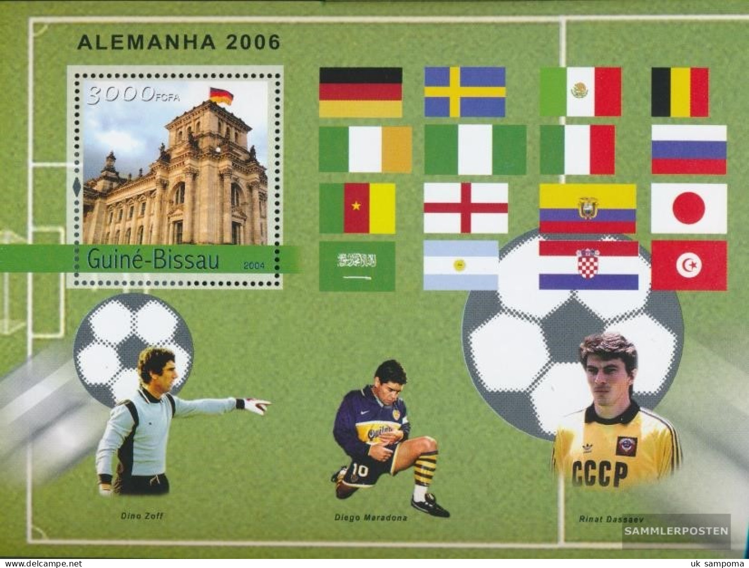 Guinea-Bissau Miniature Sheet 456 (complete. Issue) Unmounted Mint / Never Hinged 2004 Football-WM 2006 In Germany - Guinea-Bissau