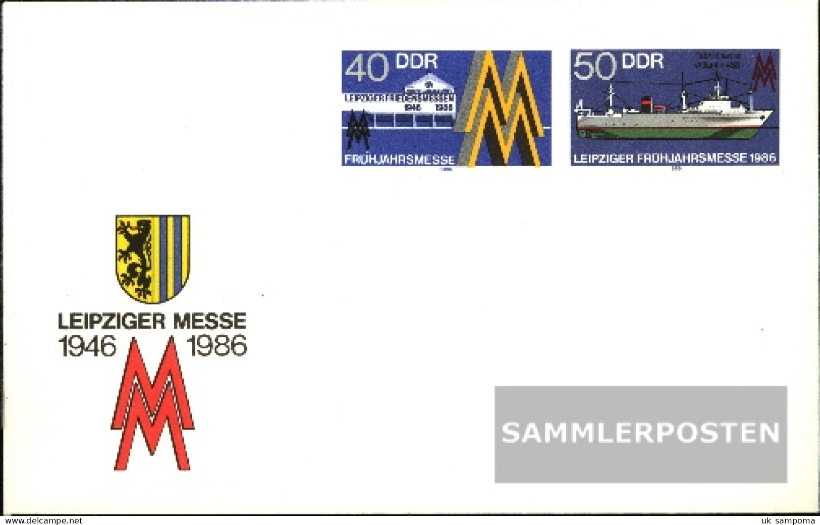 DDR U4 Official Envelope Gefälligkeitsgestempelt Used 1986 Leipzig Fair - Sonstige & Ohne Zuordnung