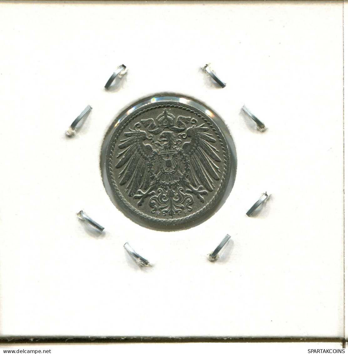 5 PFENNIG 1907 F GERMANY Coin #DA602.2.U.A - 5 Pfennig