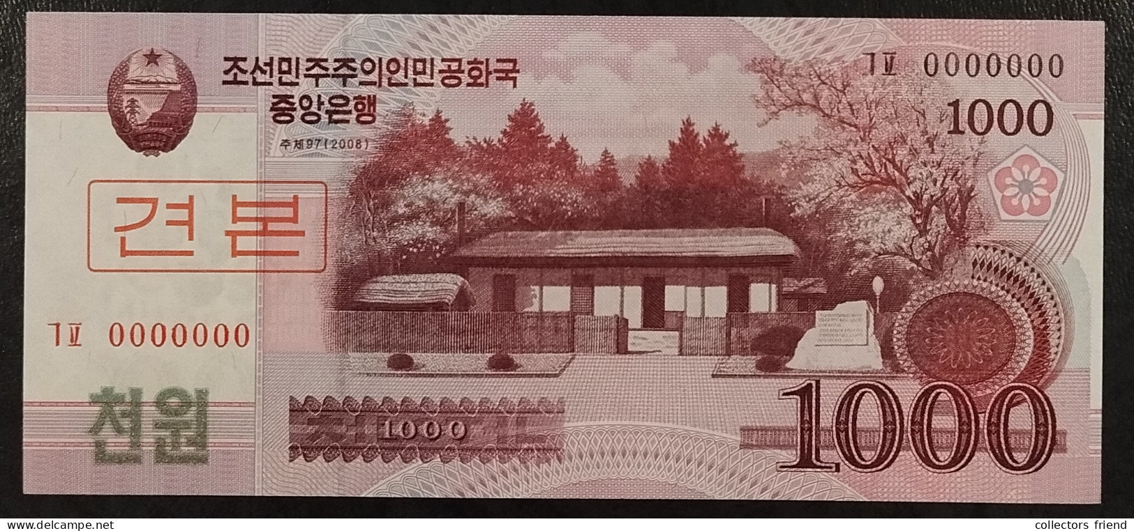 North Korea Nordkorea - 2008 - 1000 Won (Specimen) - P64s UNC - Corée Du Nord