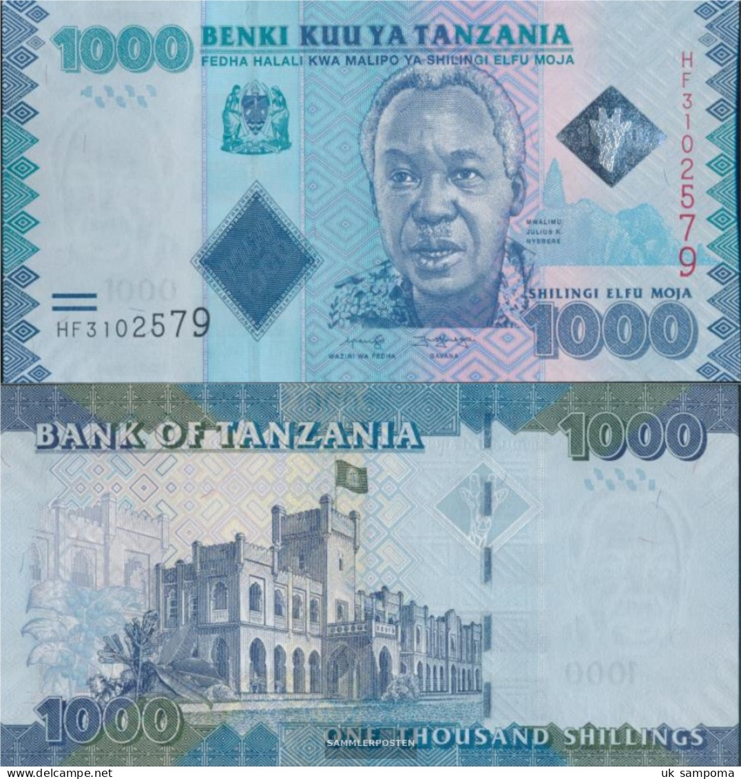 Tanzania Pick-number: 41, Signature 17 Uncirculated 2019 1.000 Shilingi - Tanzanie