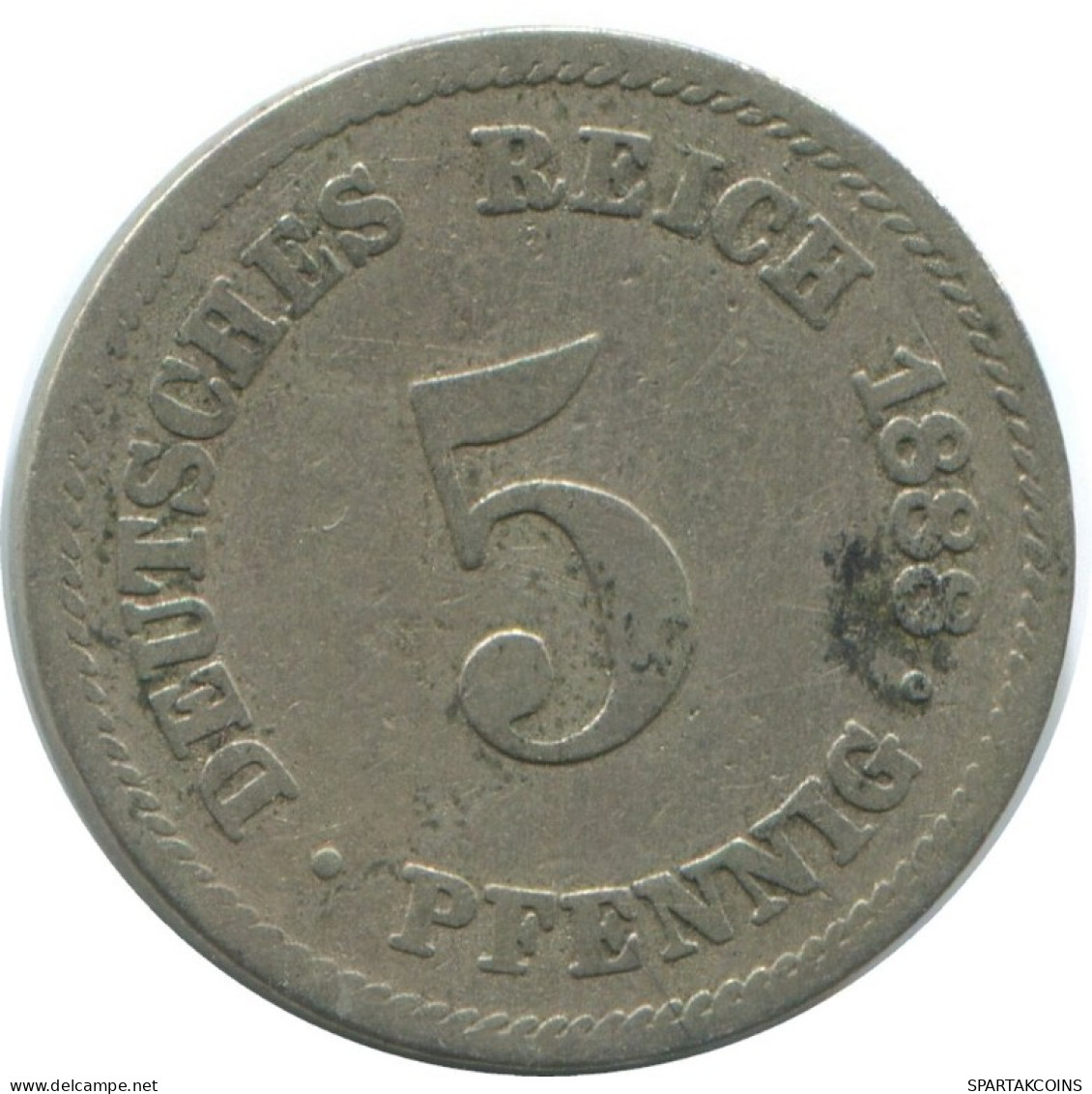 5 PFENNIG 1888 A ALLEMAGNE Pièce GERMANY #AE697.F.A - 5 Pfennig