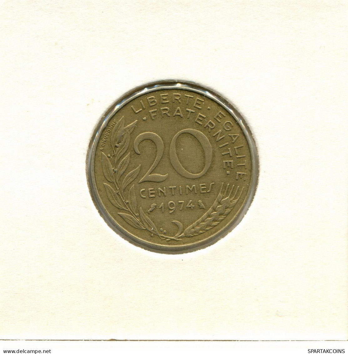 20 CENTIMES 1974 FRANCE Pièce #BB490.F.A - 20 Centimes