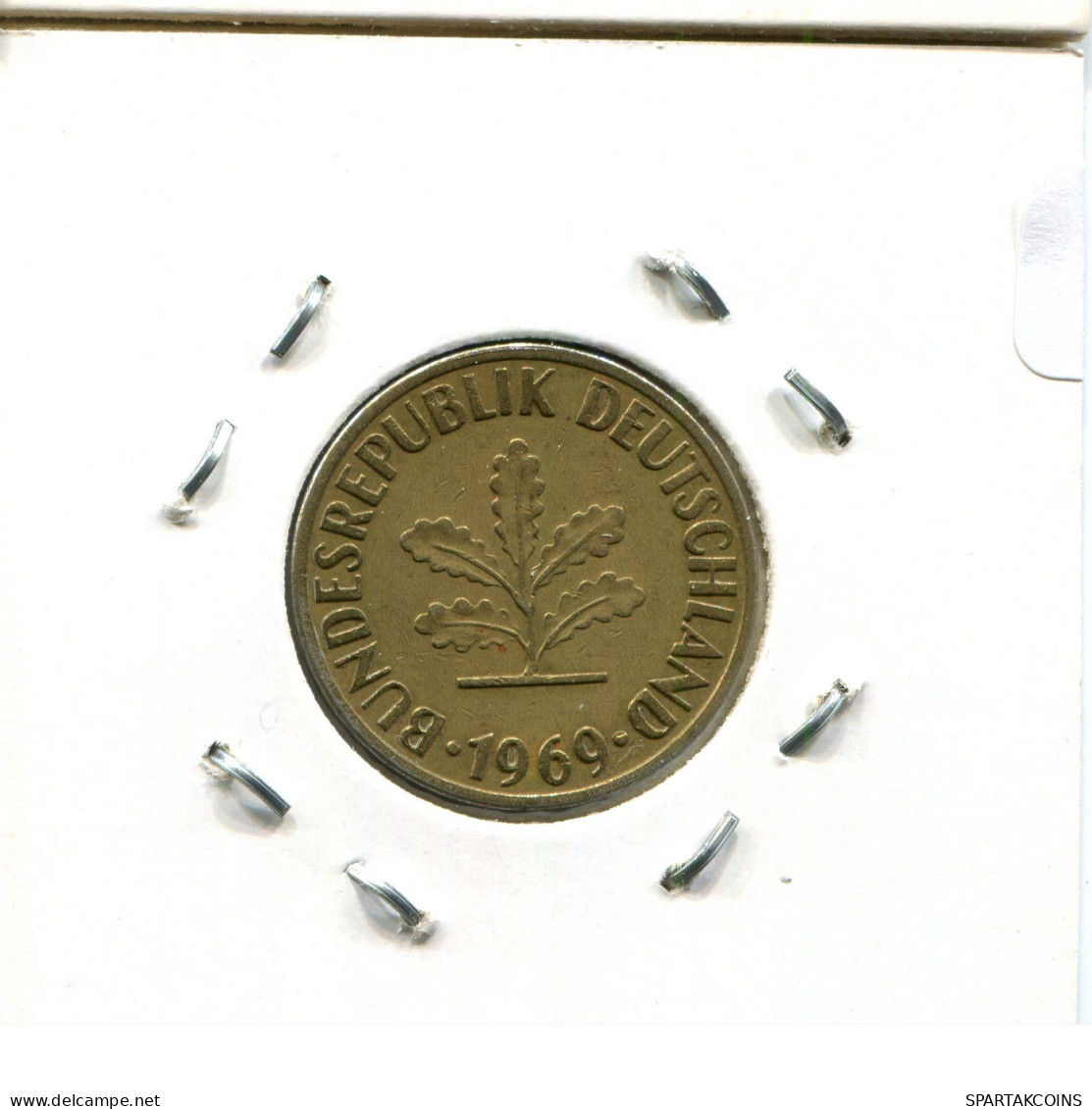 10 PFENNIG 1969 J BRD ALLEMAGNE Pièce GERMANY #DB390.F.A - 10 Pfennig