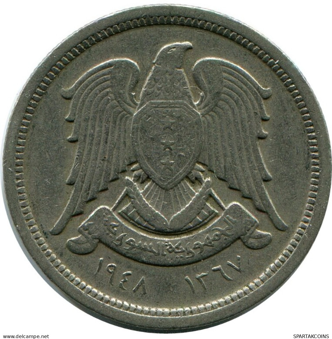 10 QIRSH 1948 SIRIA SYRIA Islámico Moneda #AK200.E.A - Syrië