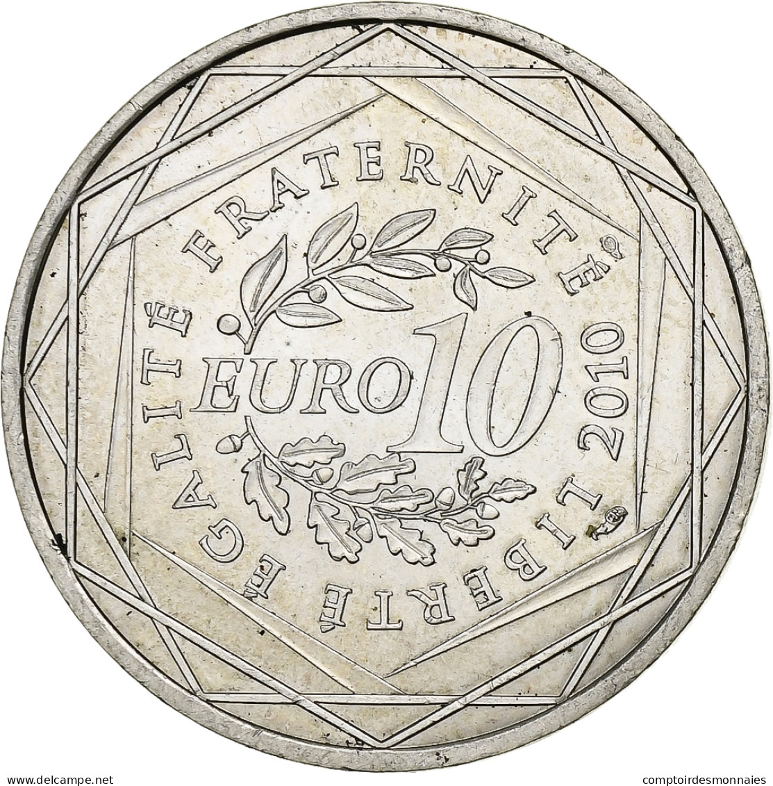 France, 10 Euro, Bretagne, 2010, Paris, Argent, SUP+, KM:1648 - Frankrijk