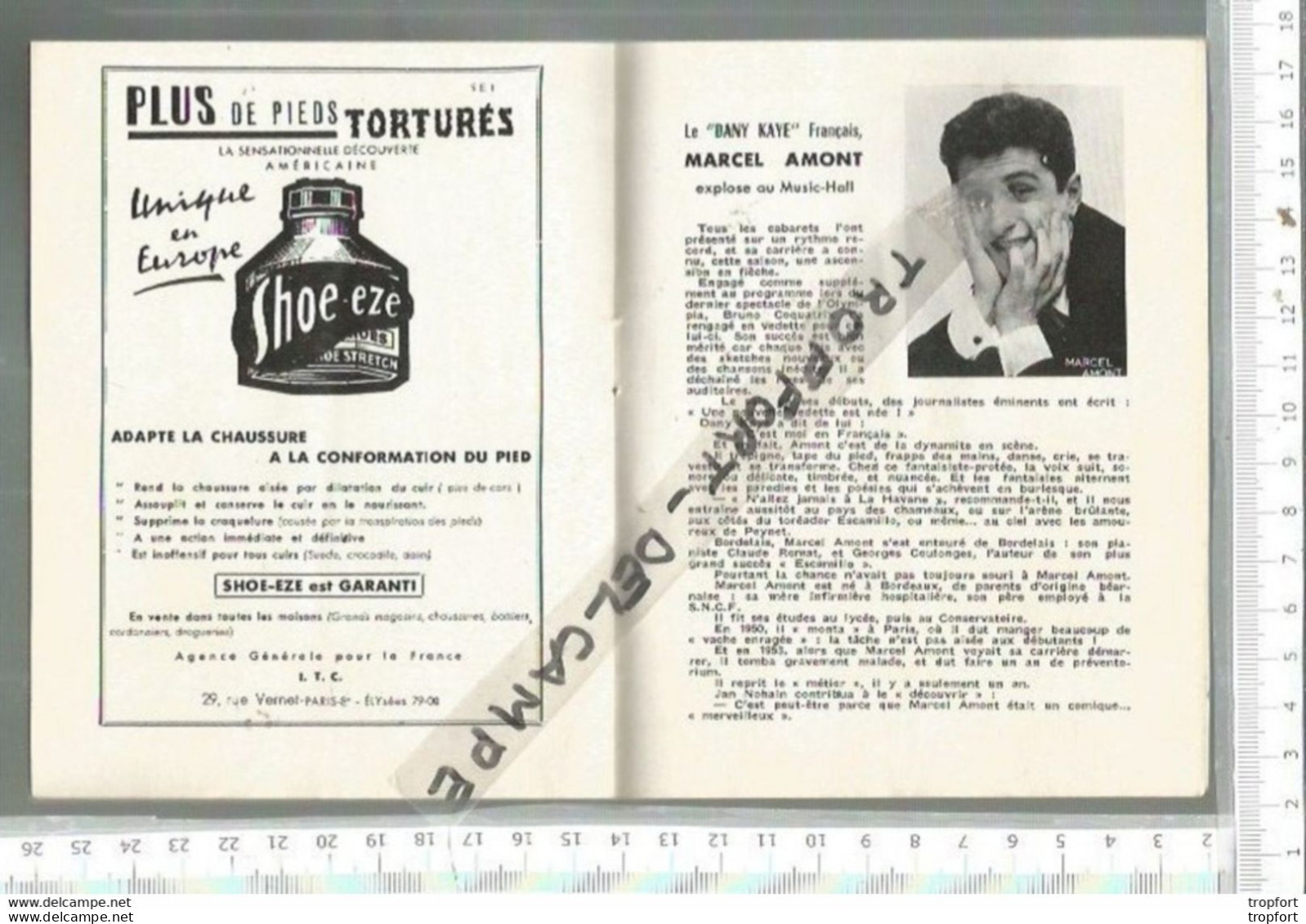 FF / PROGRAMME Ancien THEATRE L'OLYMPIA  EDITH PIAF  MARCEL AMONT - Programmes