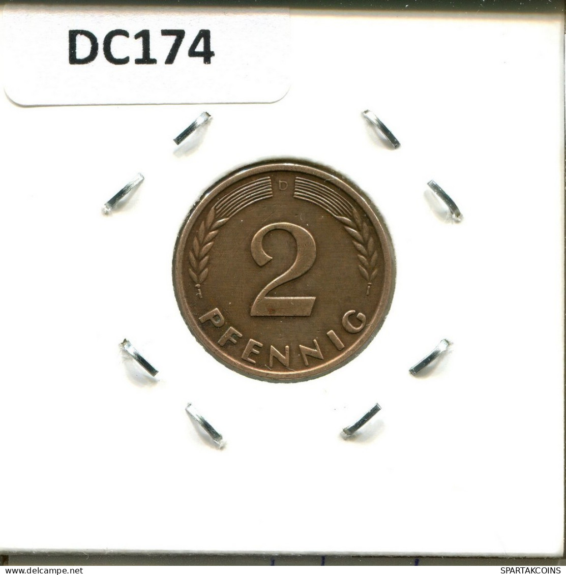 2 PFENNIG 1960 D BRD ALEMANIA Moneda GERMANY #DC174.E.A - 2 Pfennig