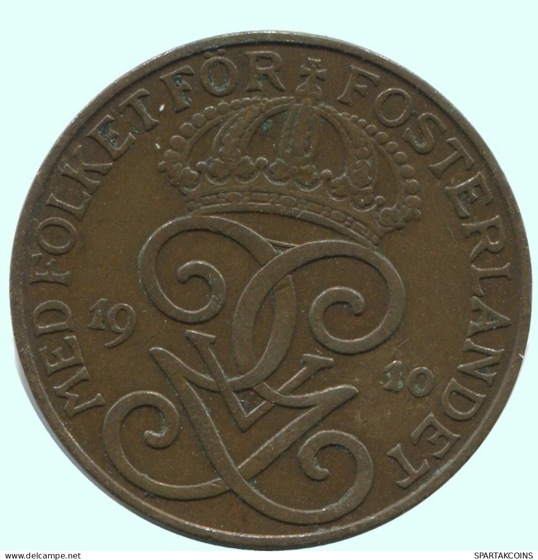 2 ORE 1910 SUECIA SWEDEN Moneda #AC816.2.E.A - Suecia