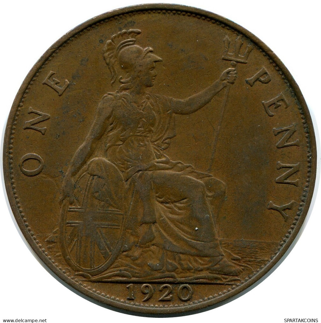 PENNY 1920 UK GBAN BRETAÑA GREAT BRITAIN Moneda #BB012.E.A - D. 1 Penny