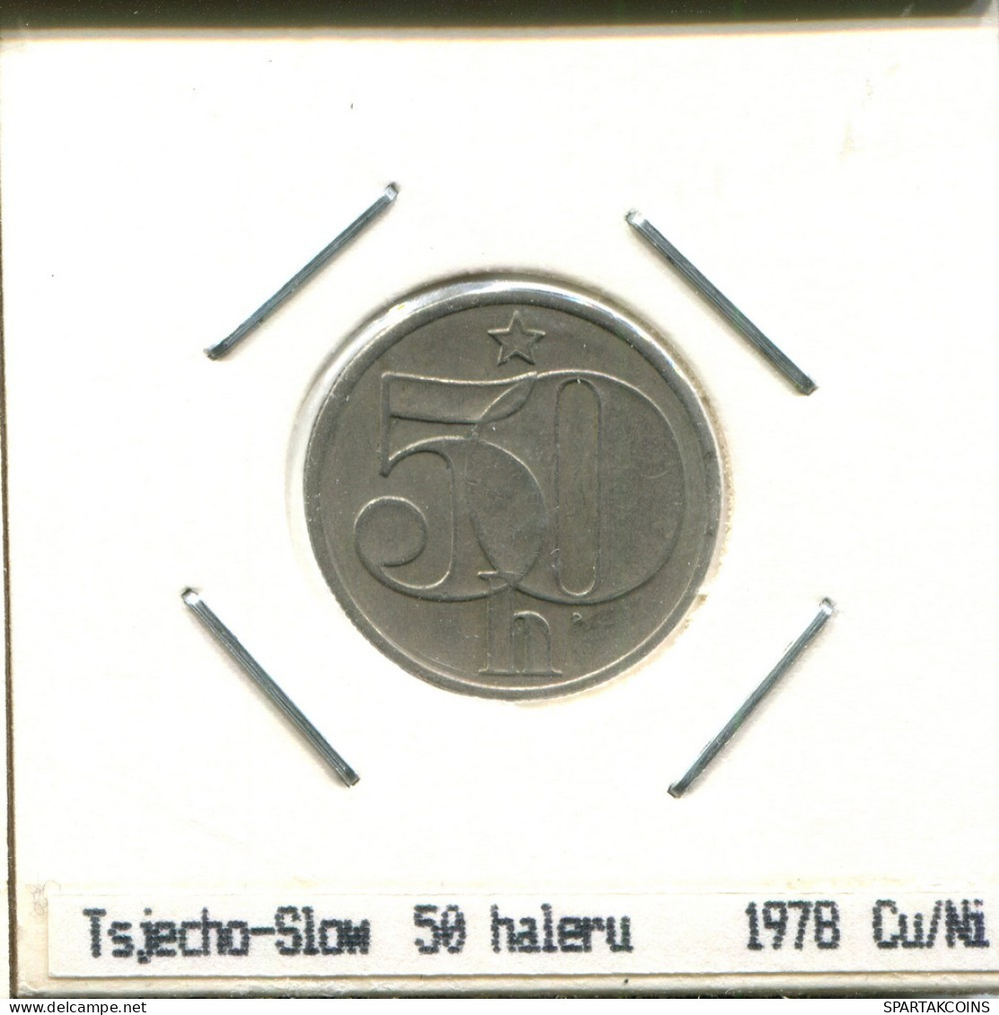 50 HALERU 1978 TCHÉCOSLOVAQUIE CZECHOSLOVAQUIE SLOVAKIA Pièce #AS530.F.A - Checoslovaquia