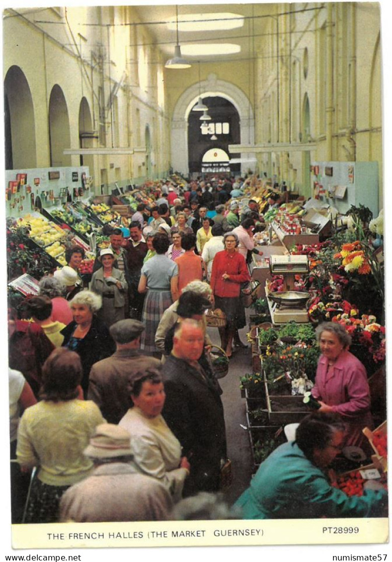 CP GUERNESEY - The French Halles ( The Market Guernsey ) - Year 1969 - Guernsey