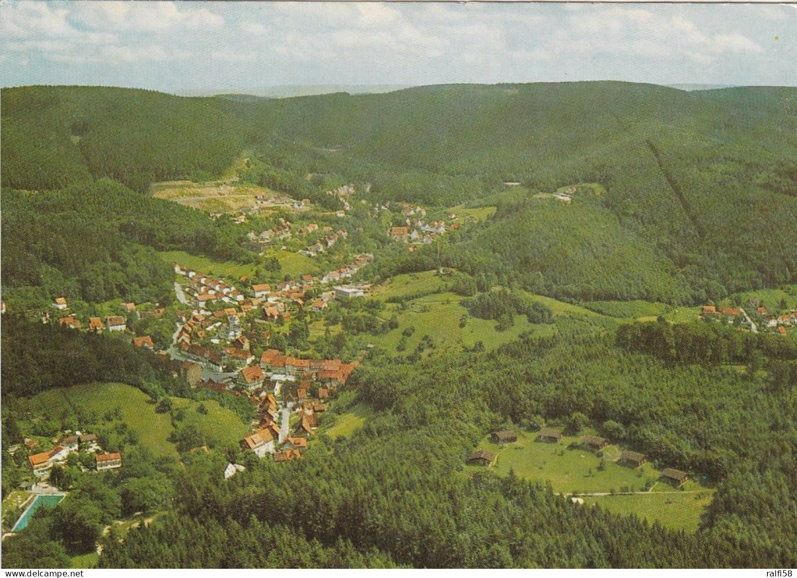 1 AK Germany / Niedersachsen * Blick Auf Bad Grund Im Oberharz - Luftbildaufnahme * - Bad Grund