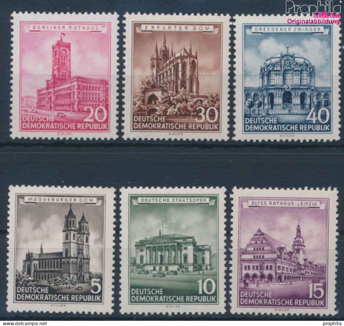 DDR 491-496 (kompl.Ausg.) Postfrisch 1955 Wiederhergestellte Historische Baut (10393771 - Neufs