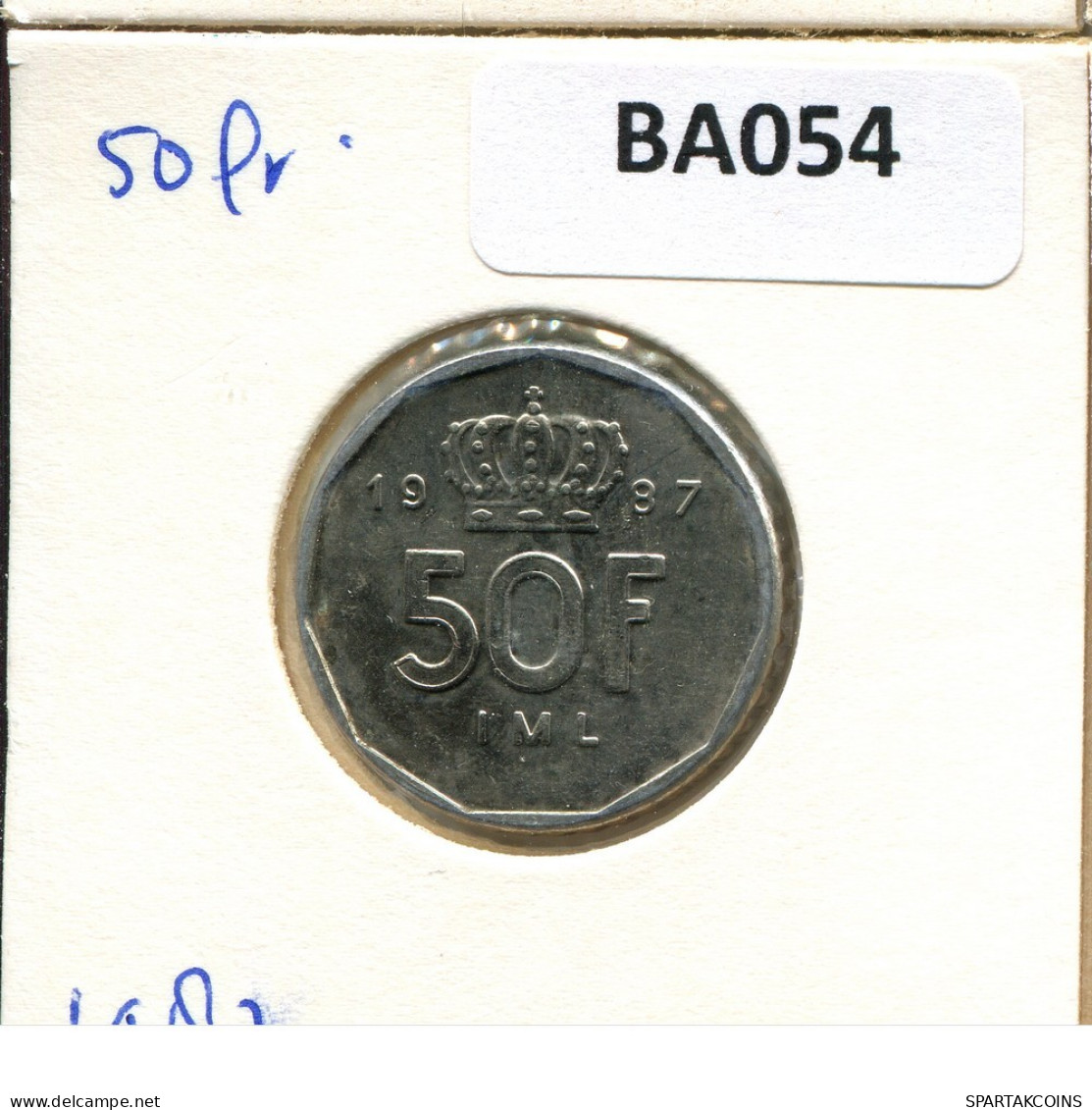 50 FRANCS 1987 LUXEMBOURG Coin #BA054.U.A - Lussemburgo