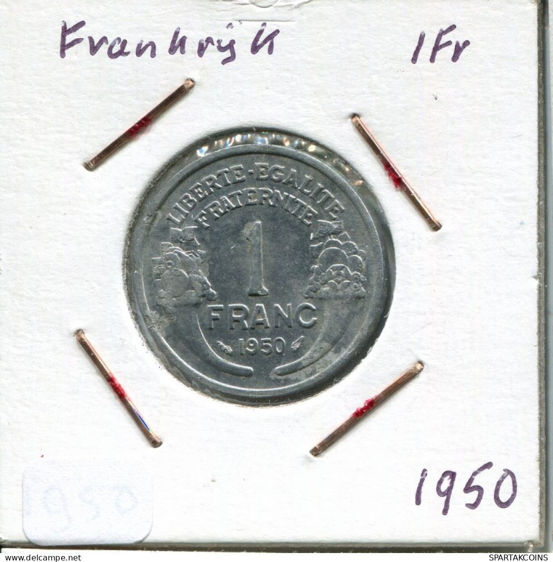 1 FRANC 1950 FRANKREICH FRANCE Französisch Münze #AM553.D.A - 1 Franc