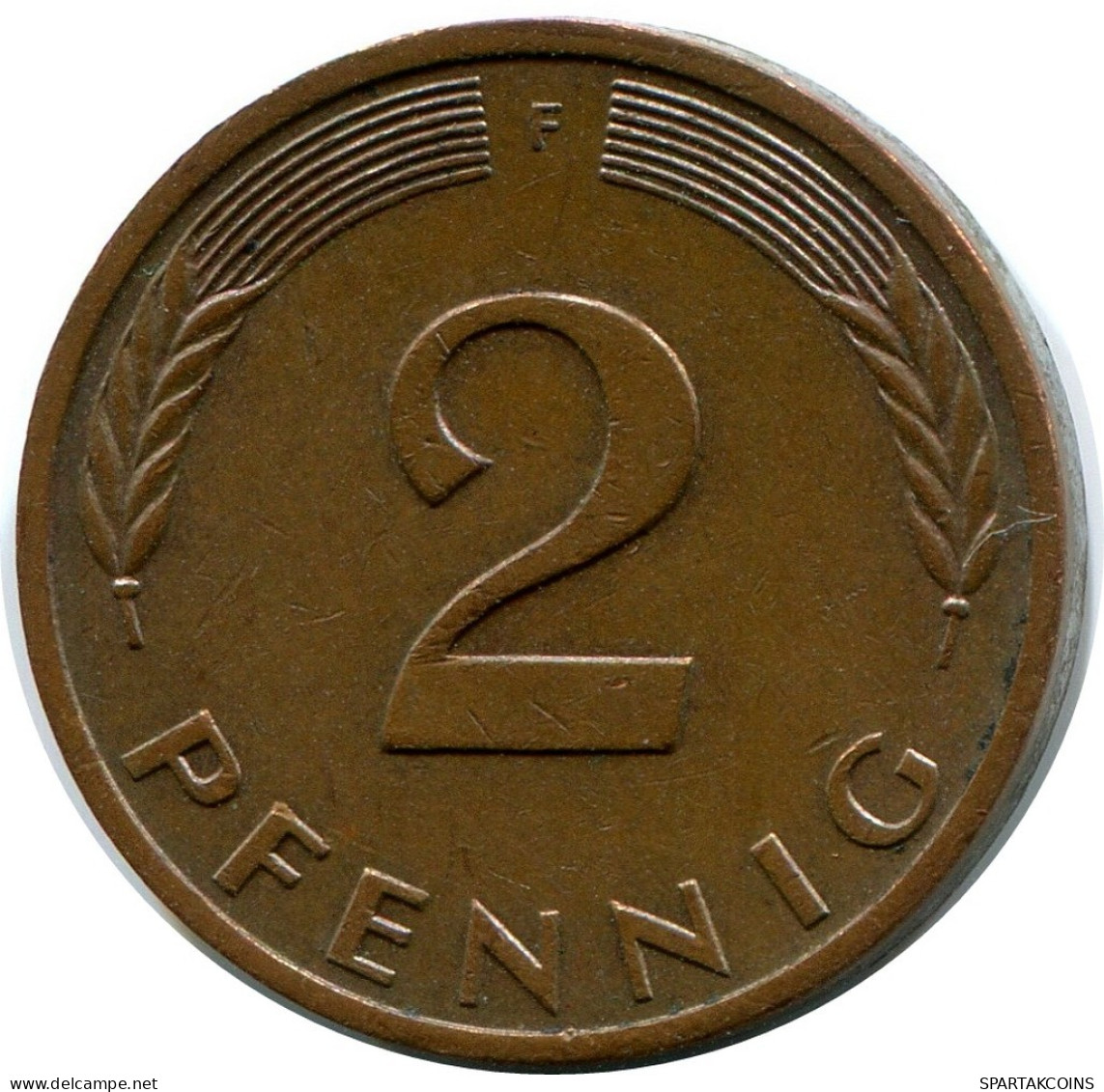 2 PFENNIG 1978 F BRD ALEMANIA Moneda GERMANY #AZ474.E.A - 2 Pfennig
