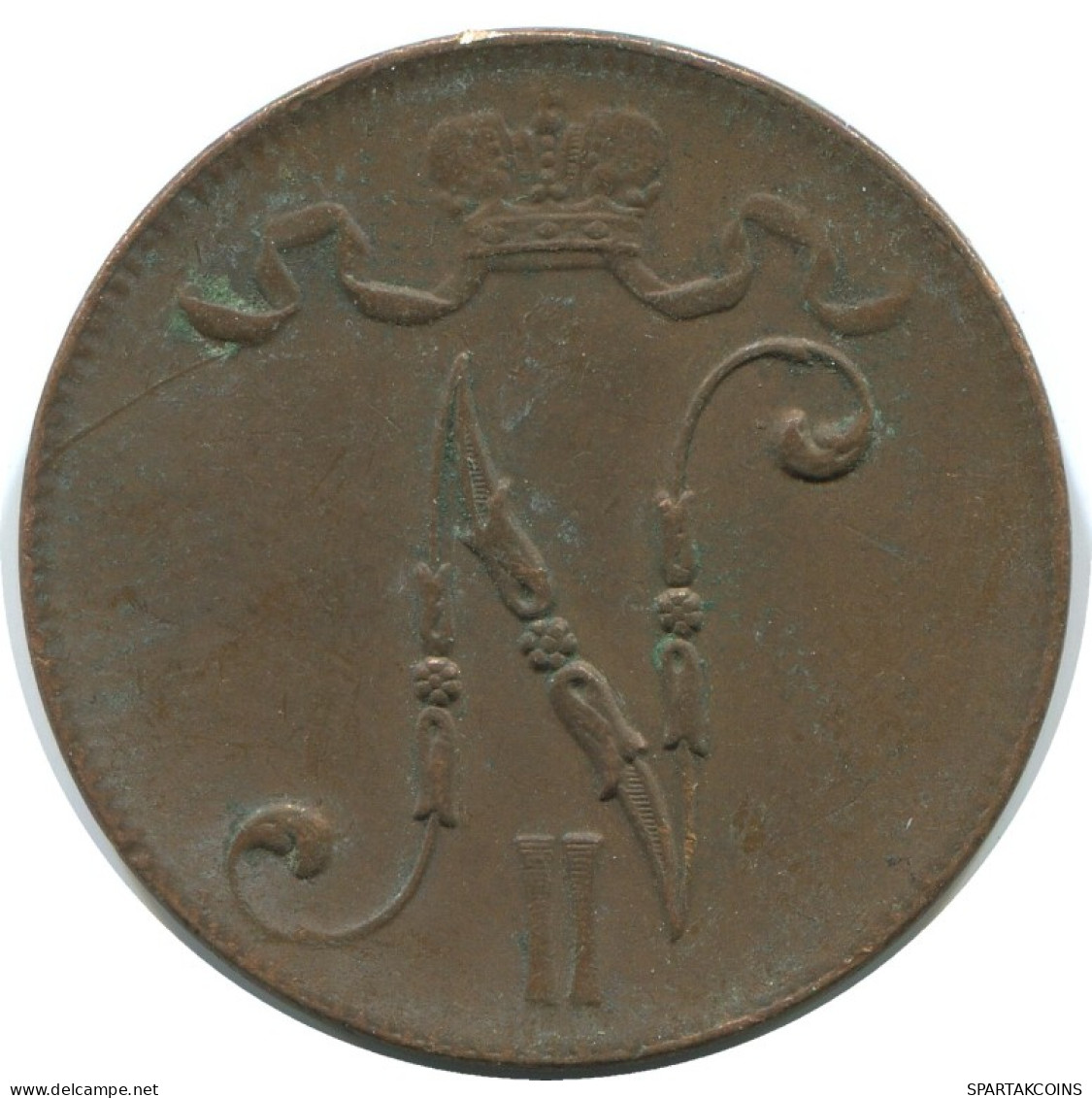 5 PENNIA 1916 FINLANDIA FINLAND Moneda RUSIA RUSSIA EMPIRE #AB192.5.E.A - Finlandia