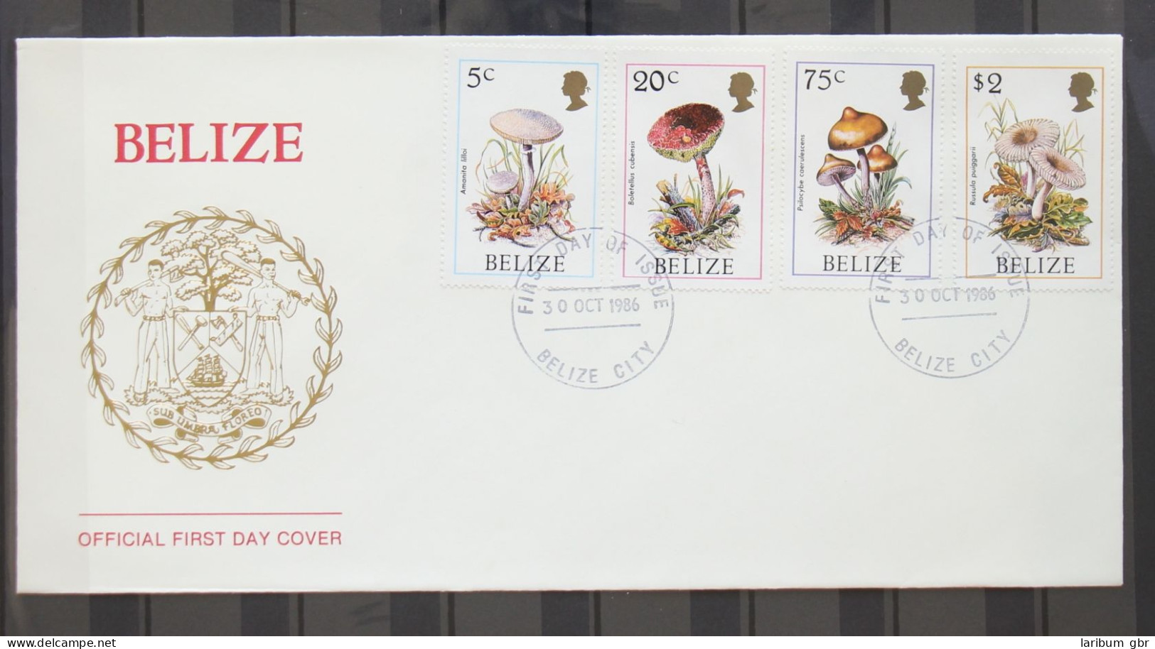 Belize 930-933 Gestempelt Als FDC / Pilze #GC399 - Belize (1973-...)