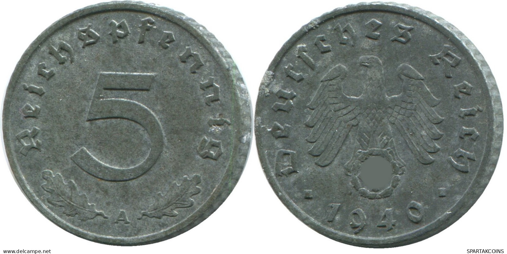 5 REICHSPFENNIG 1940 A ALEMANIA Moneda GERMANY #DE10429.5.E.A - 5 Reichspfennig