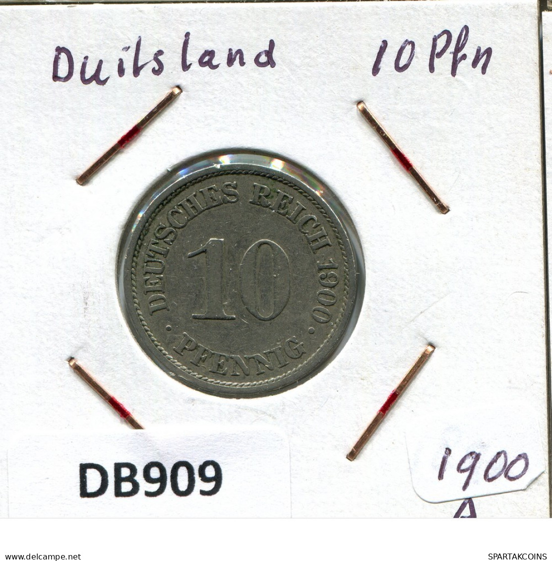 10 PFENNIG 1900 A ALLEMAGNE Pièce GERMANY #DB909.F.A - 10 Pfennig