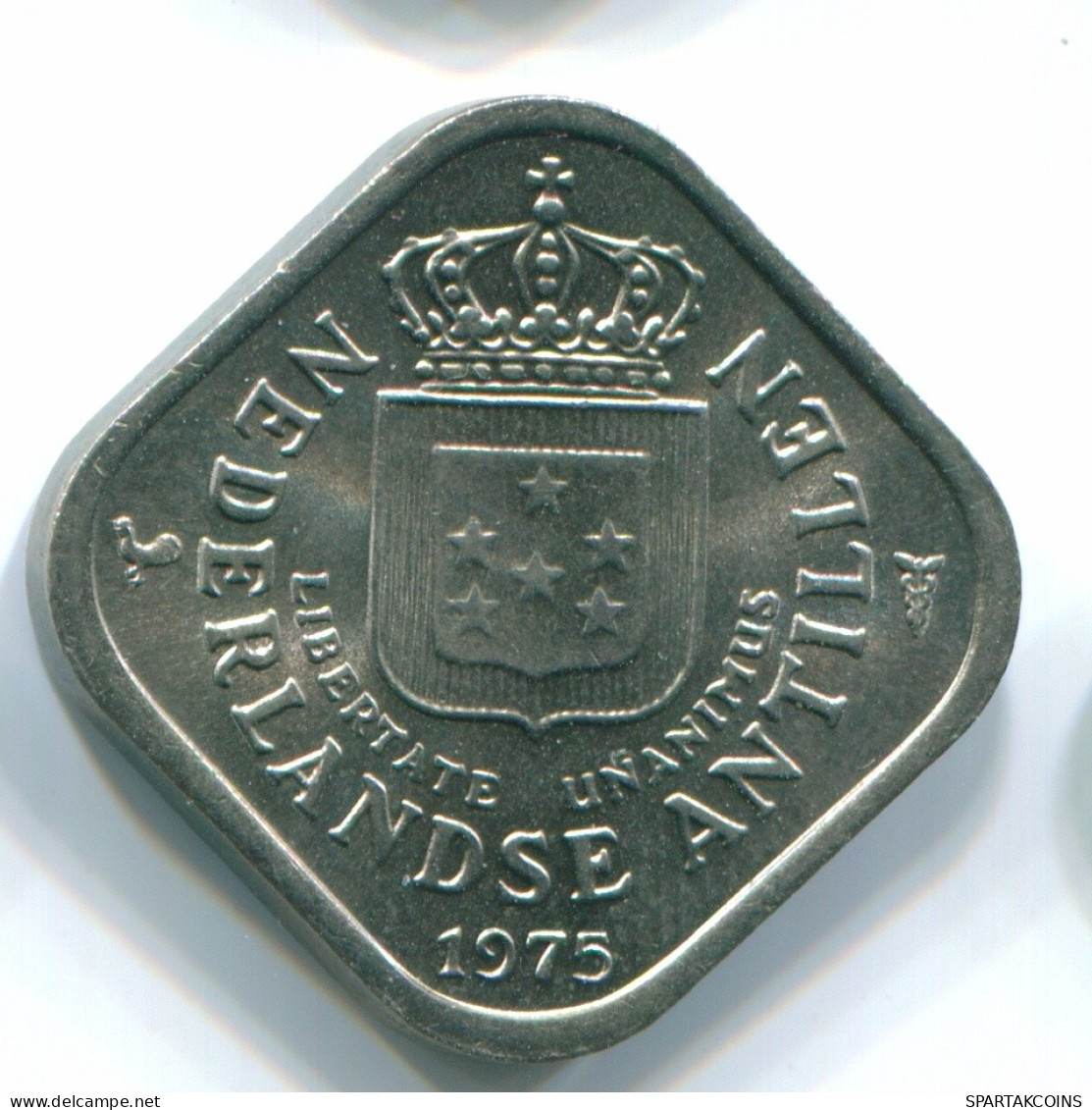 5 CENTS 1975 NIEDERLÄNDISCHE ANTILLEN Nickel Koloniale Münze #S12250.D.A - Antille Olandesi