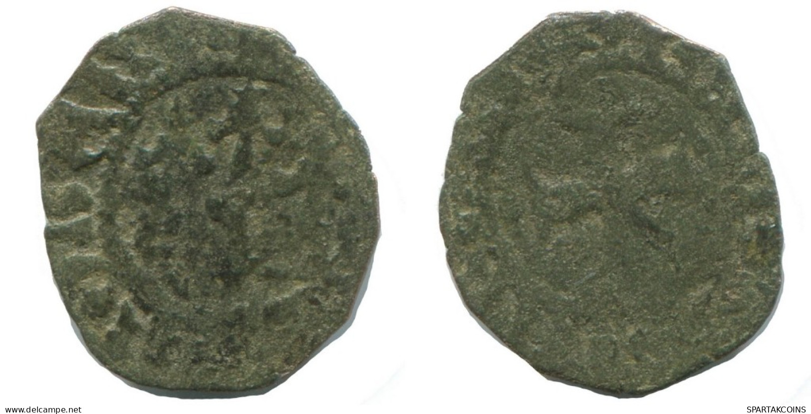 CRUSADER CROSS Authentic Original MEDIEVAL EUROPEAN Coin 0.5g/15mm #AC379.8.D.A - Altri – Europa