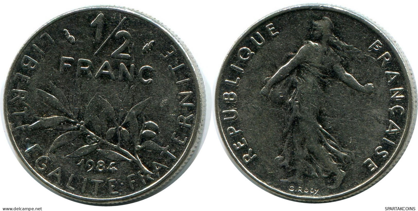 1/2 FRANC 1984 FRANCIA FRANCE Moneda #AZ425.E.A - 1/2 Franc