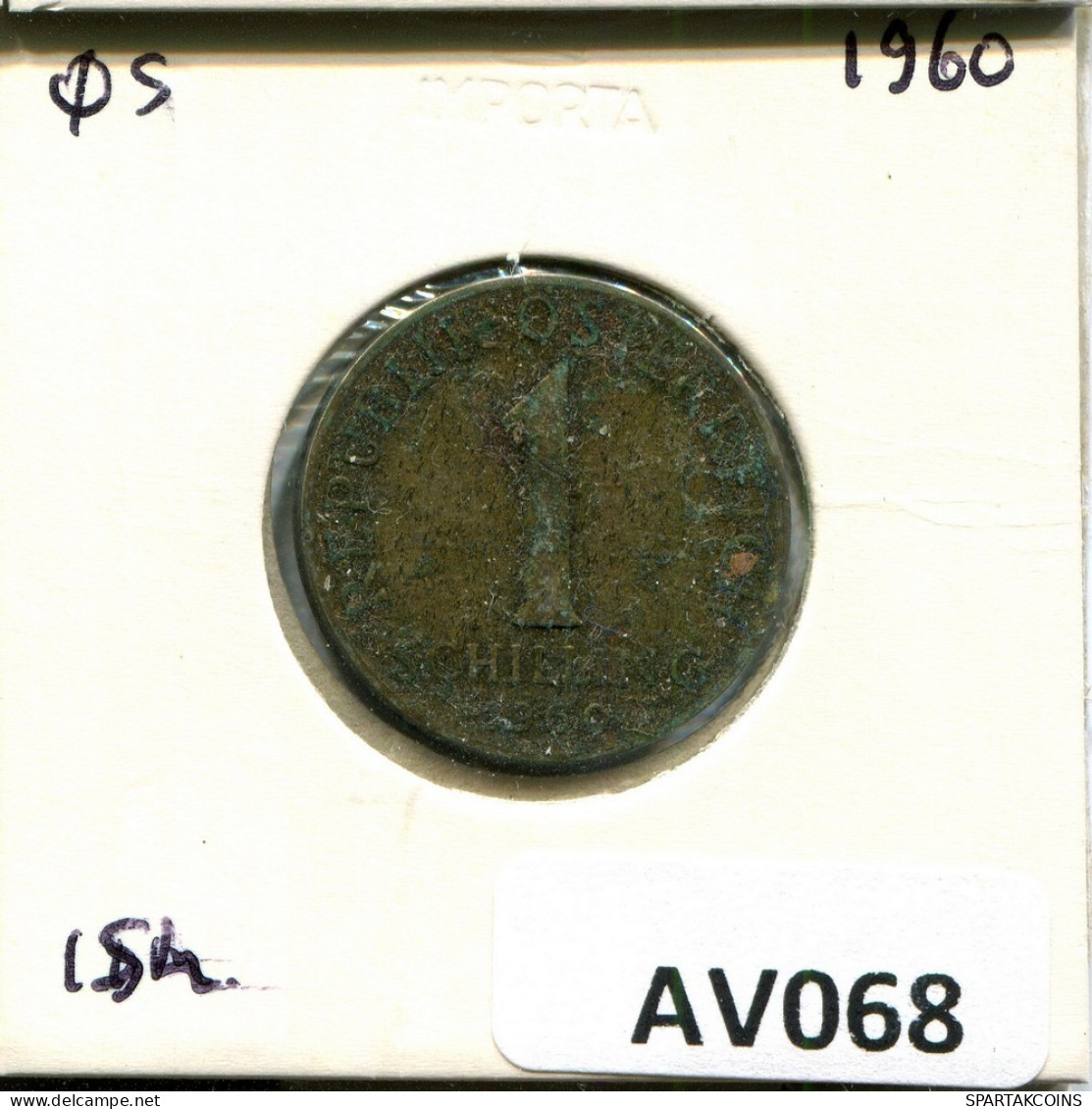 1 SCHILLING 1960 AUSTRIA Coin #AV068.U.A - Oostenrijk