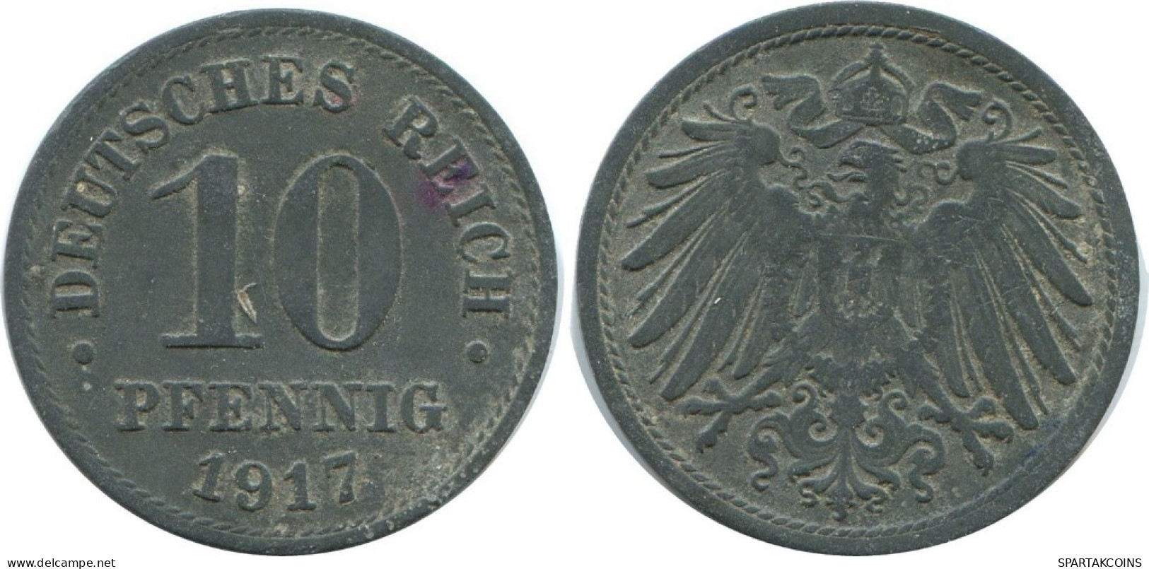10 PFENNIG 1917 GERMANY Coin #AD526.9.U.A - 10 Pfennig