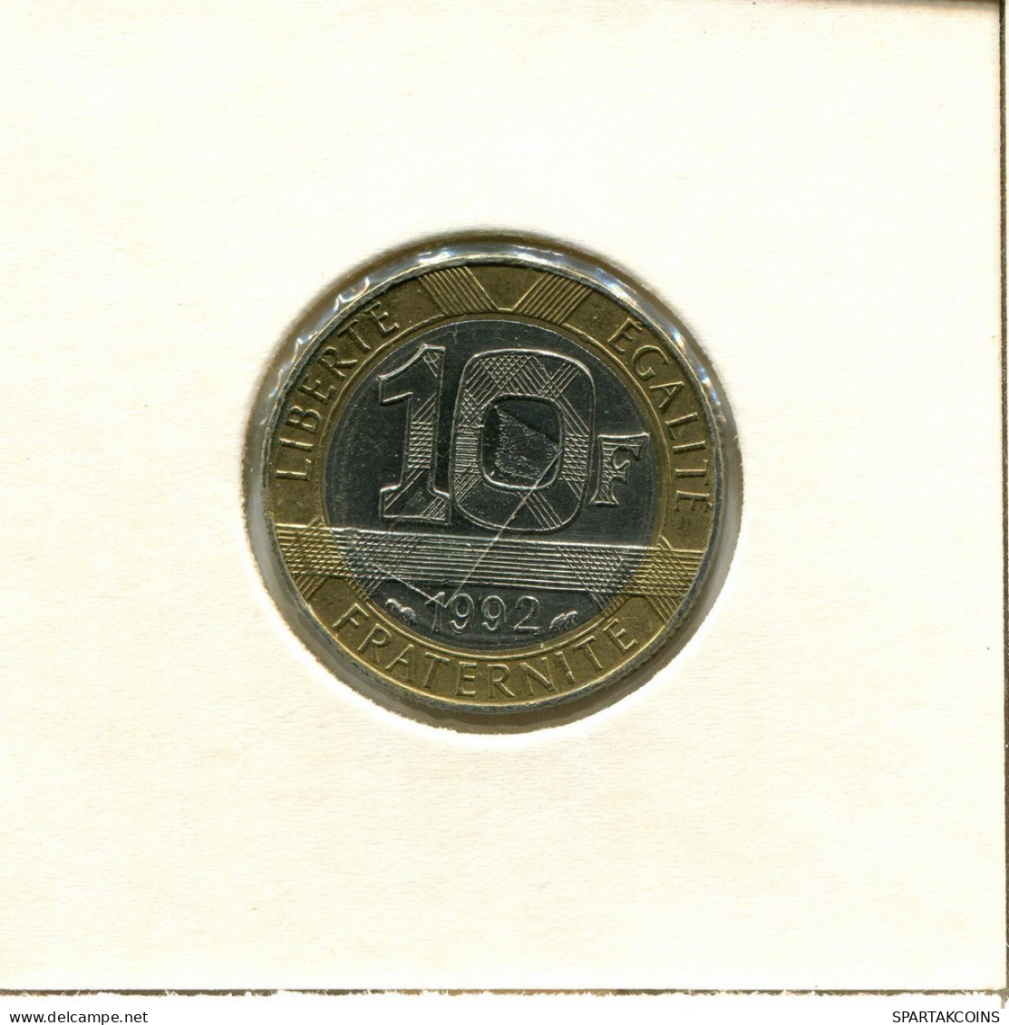 10 FRANCS 1992 FRANCE Pièce BIMETALLIC #BB628.F.A - 10 Francs