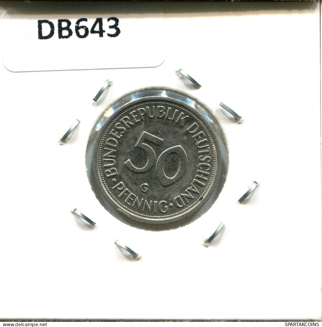 50 PFENNIG 1991 G BRD ALEMANIA Moneda GERMANY #DB643.E.A - 50 Pfennig