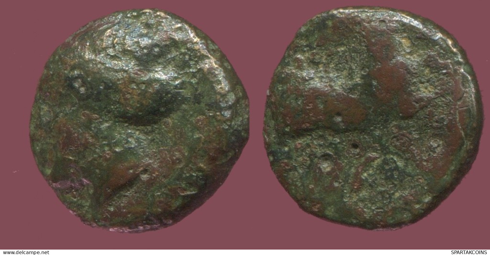 Antique Authentique Original GREC Pièce 1.6g/12mm #ANT1473.9.F.A - Griechische Münzen
