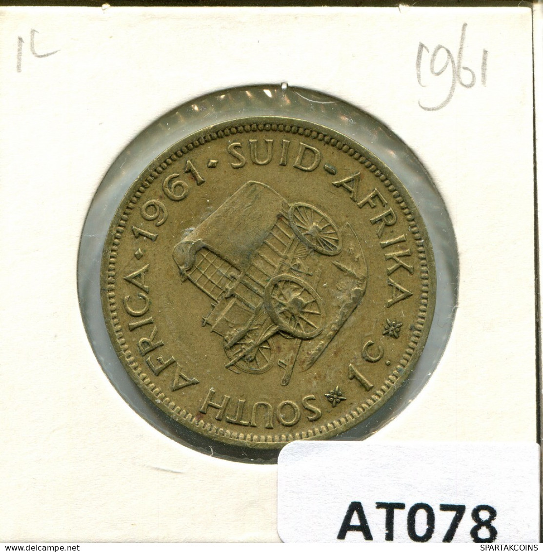 1 CENT 1961 SOUTH AFRICA Coin #AT078.U.A - Sudáfrica