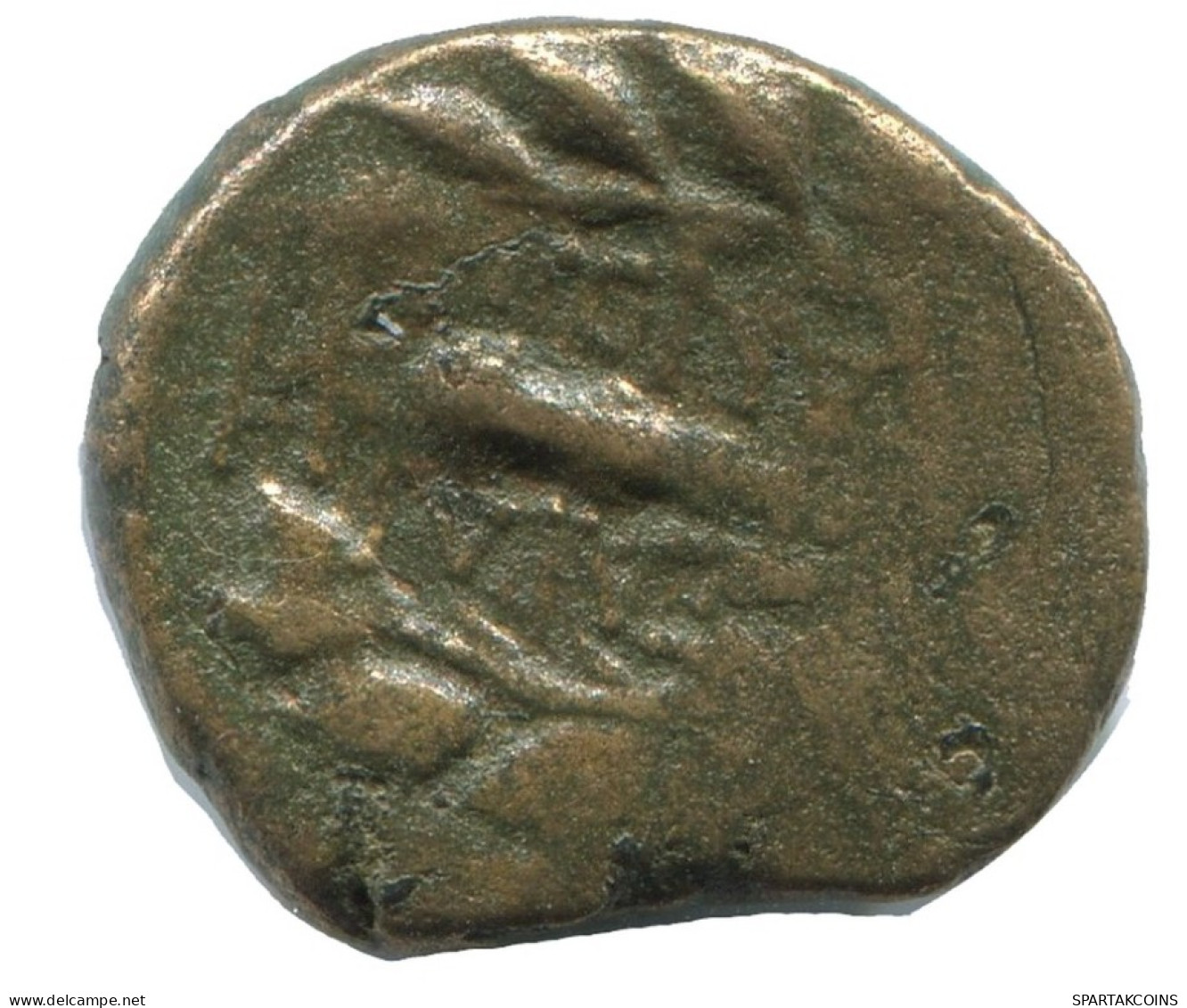 WREATH Auténtico ORIGINAL GRIEGO ANTIGUO Moneda 3.4g/15mm #AG047.12.E.A - Greek