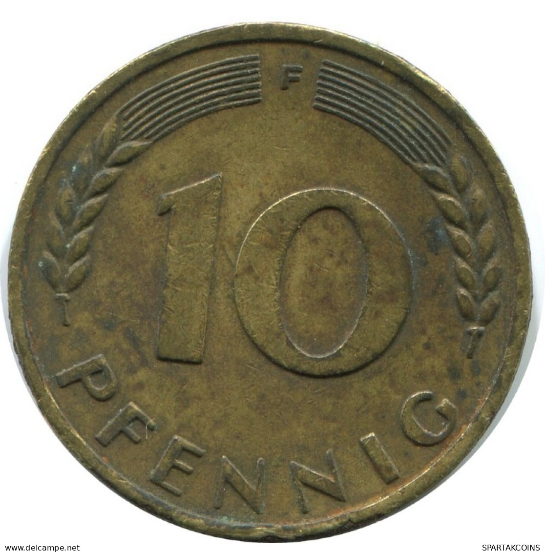 10 PFENNIG 1950 F BRD DEUTSCHLAND Münze GERMANY #AD849.9.D.A - 10 Pfennig