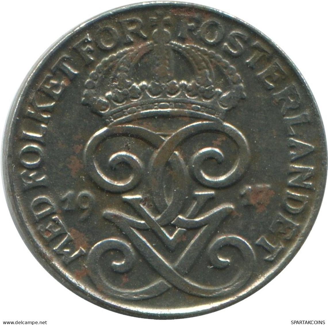 1 ORE 1917 SWEDEN Coin #AC530.2.U.A - Suède