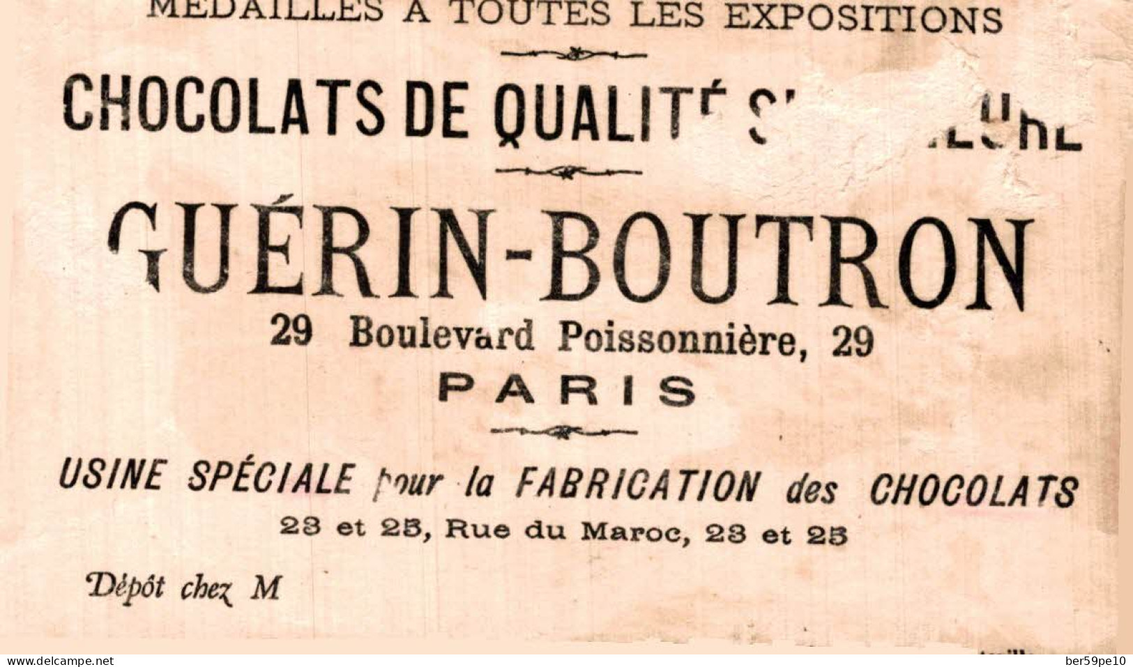 CHROMO CHOCOLAT GUERIN-BOUTRON GRENADE (AFRIQUE) - Guérin-Boutron