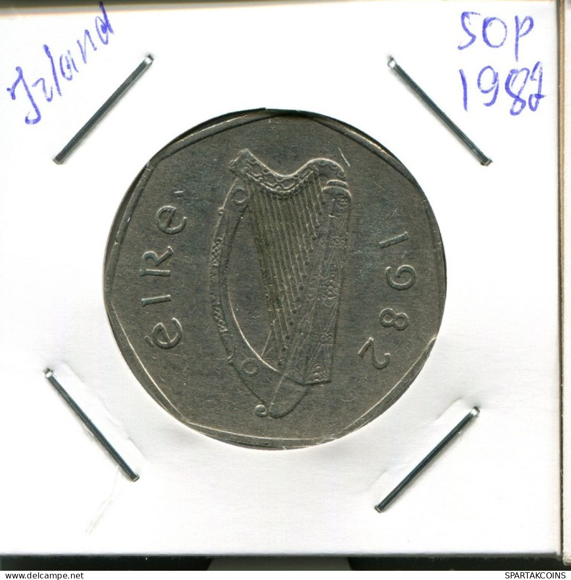 50 PENCE 1982 IRLANDA IRELAND Moneda #AN663.E.A - Irland