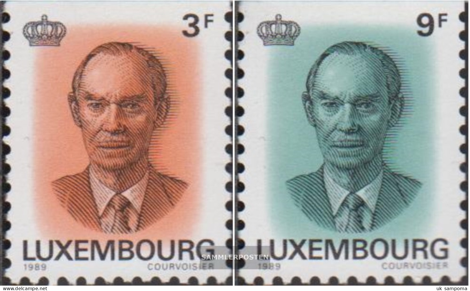 Luxembourg 1225-1226 (complete Issue) Unmounted Mint / Never Hinged 1989 Grand Duke Jean - Nuevos