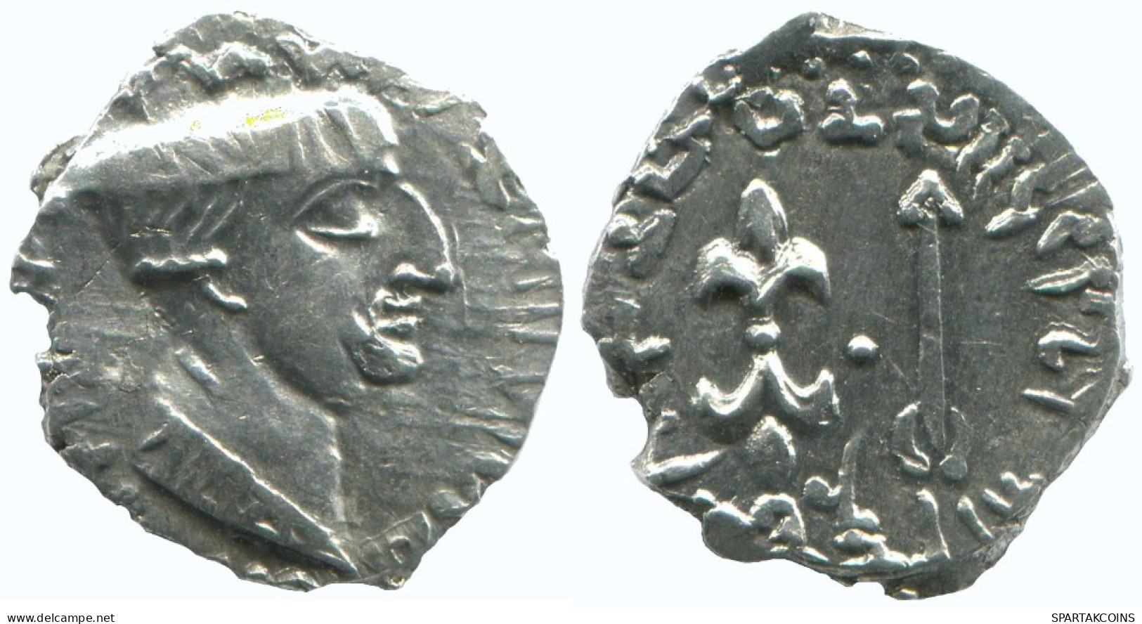 INDO-SKYTHIANS WESTERN KSHATRAPAS KING NAHAPANA AR DRACHM GREC #AA477.40.F.A - Griechische Münzen
