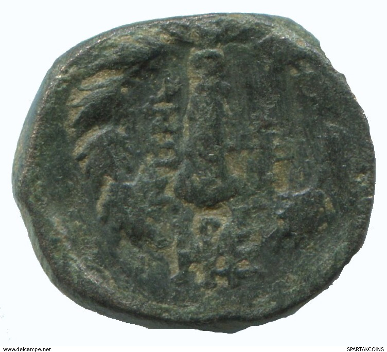 WREATH Authentic Original Ancient GREEK Coin 3.5g/15mm #NNN1436.9.U.A - Griechische Münzen