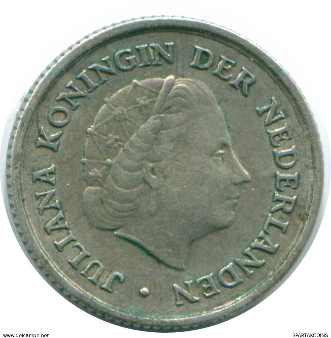 1/10 GULDEN 1963 NETHERLANDS ANTILLES SILVER Colonial Coin #NL12577.3.U.A - Antillas Neerlandesas