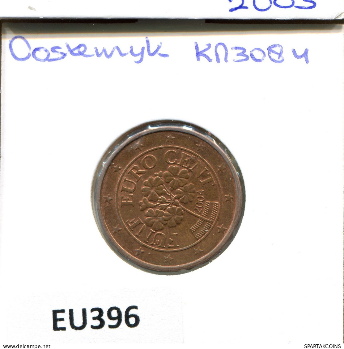 5 EURO CENTS 2004 AUSTRIA Moneda #EU396.E.A - Autriche