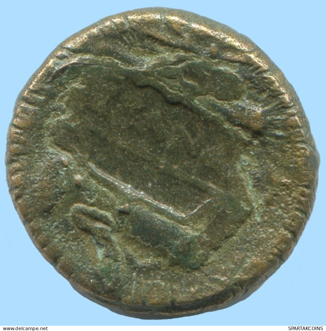 Auténtico ORIGINAL GRIEGO ANTIGUO Moneda 5.2g/16mm #AF971.12.E.A - Griegas