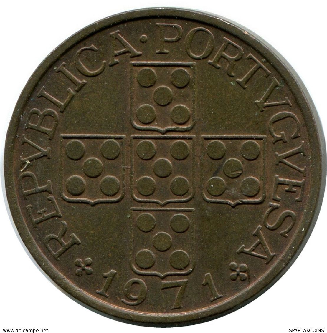 1 ESCUDO 1971 PORTUGAL Coin #BA140.U.A - Portogallo